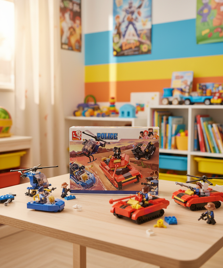 Police 4in1 Vehicles 460 PCS Lego