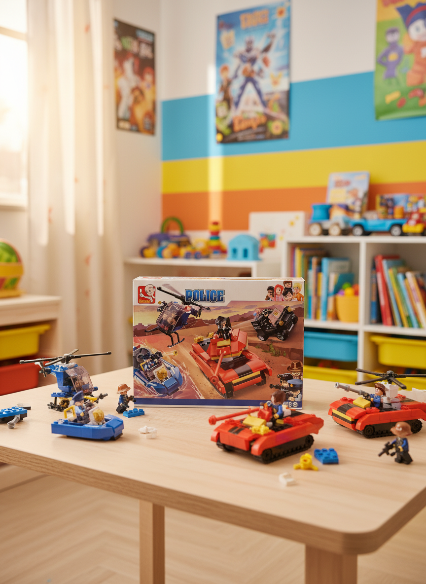 Police 4in1 Vehicles 460 PCS Lego