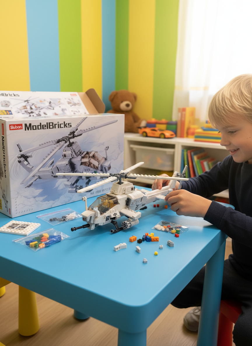 Model Bricks Helicopter 482 PCS Lego