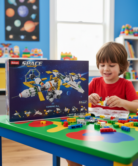 Space Station 8 Into 1 512 PCS