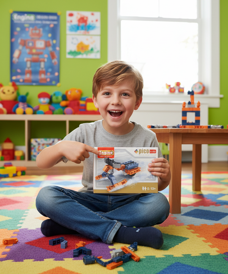Engino Play To Invent Snowmobile Snap Fit System