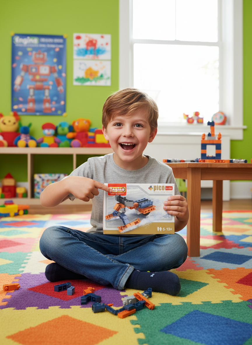 Engino Play To Invent Snowmobile Snap Fit System