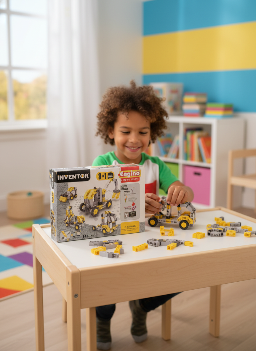 Inventor Engino Play To Invent 8-In-1 Industrial Models