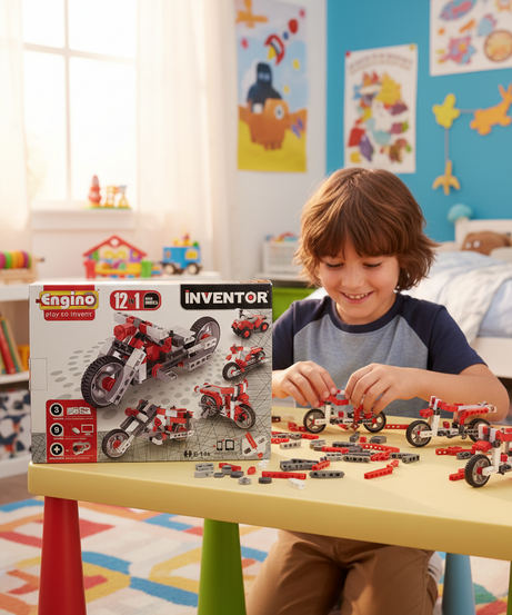 Inventor Engino Play To Invent 12-In-1 Bikes Models