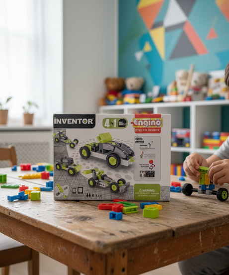 Inventor Engino Play To Invent 4-In-1 Cars Models