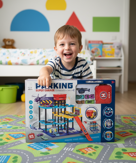 Parking Super Garage Combination Track 64 PCS