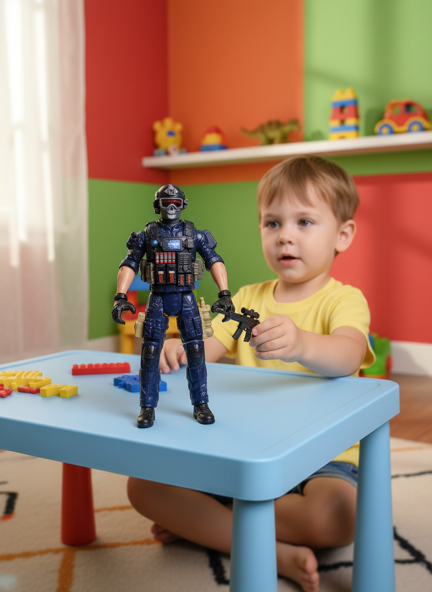 Mega Kids SWAT Anti-Terrorist Commando Soldier Model