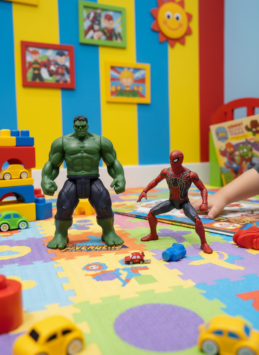 Avengers Hero Series Light-Up Action Figures - Hulk & Spider-Man