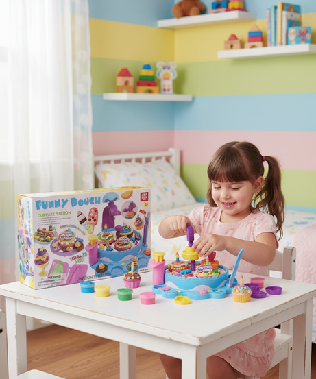 Funny Dough Cupcake Station  23 PCS