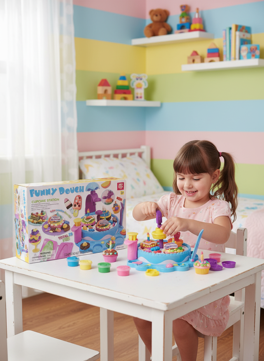 Funny Dough Cupcake Station  23 PCS
