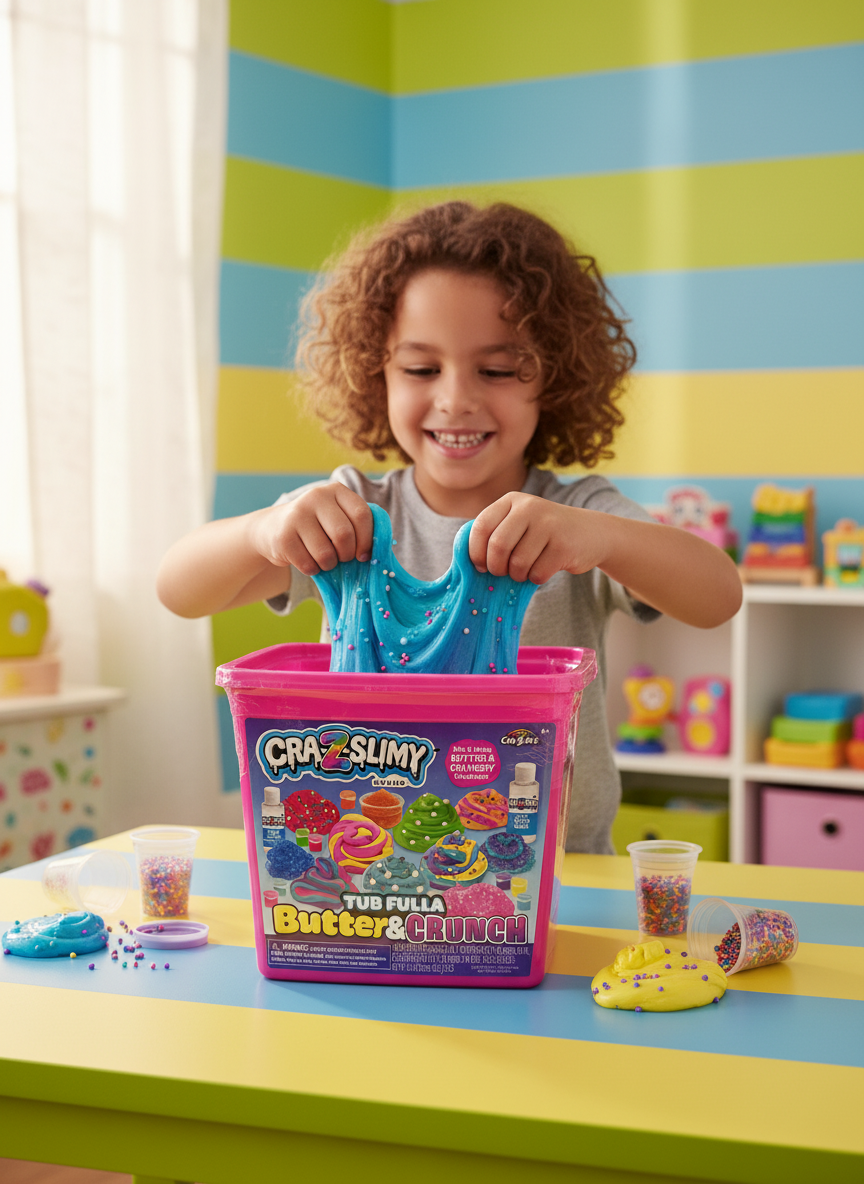 Crazy-Z-Slimy Mix And Make Butter And Crunchy Creations Box