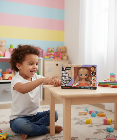 Girl Fashion Doll with 7 Surprises