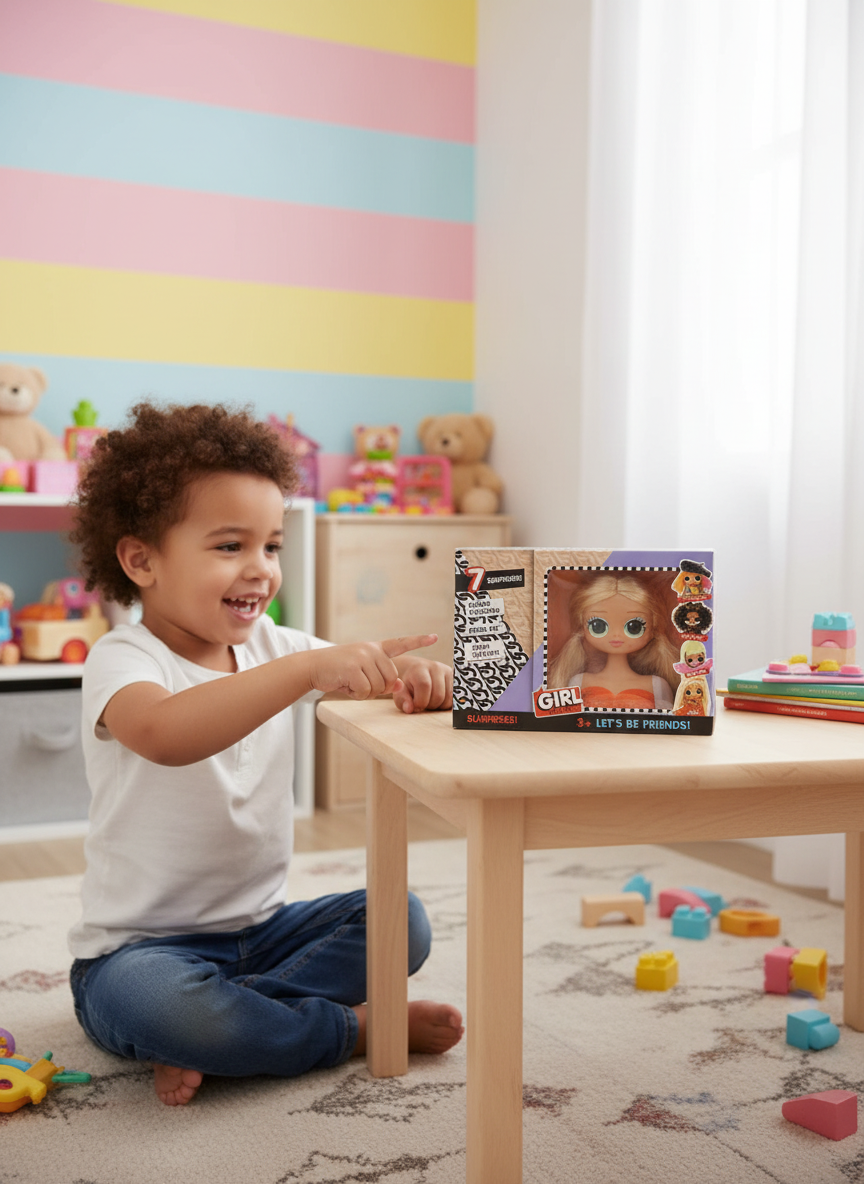 Girl Fashion Doll with 7 Surprises
