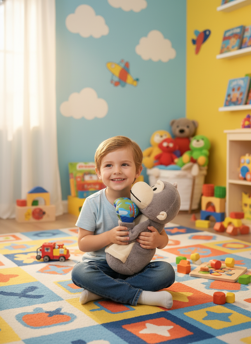 Monkey Doll Baby's Good Partner Soothing Music And Comfortable Fabrics