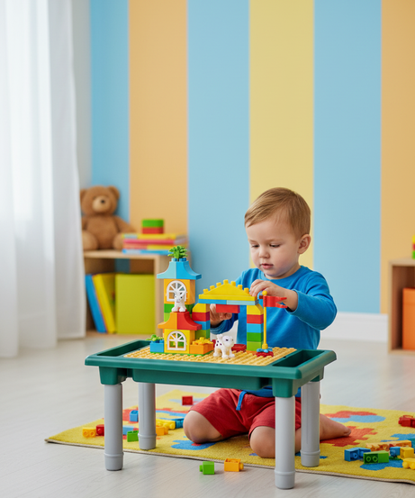 Happy 61Zoo Changeable Building Blocks Table