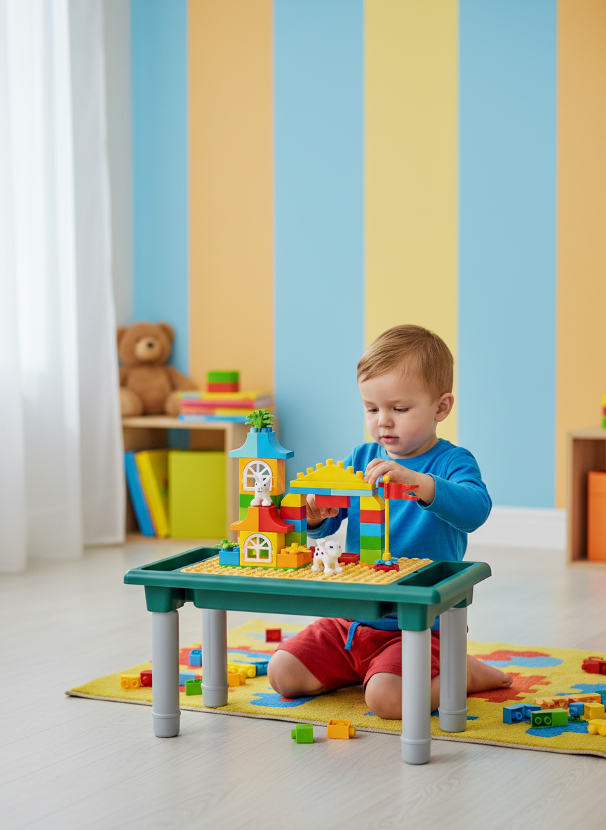 Happy 61Zoo Changeable Building Blocks Table
