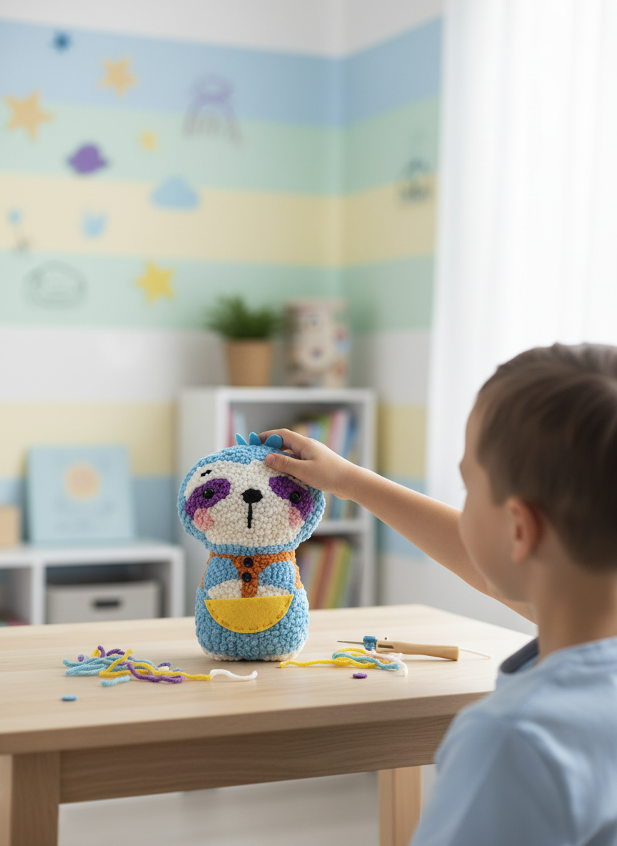 Punch Embroidery Slot Doll Kit