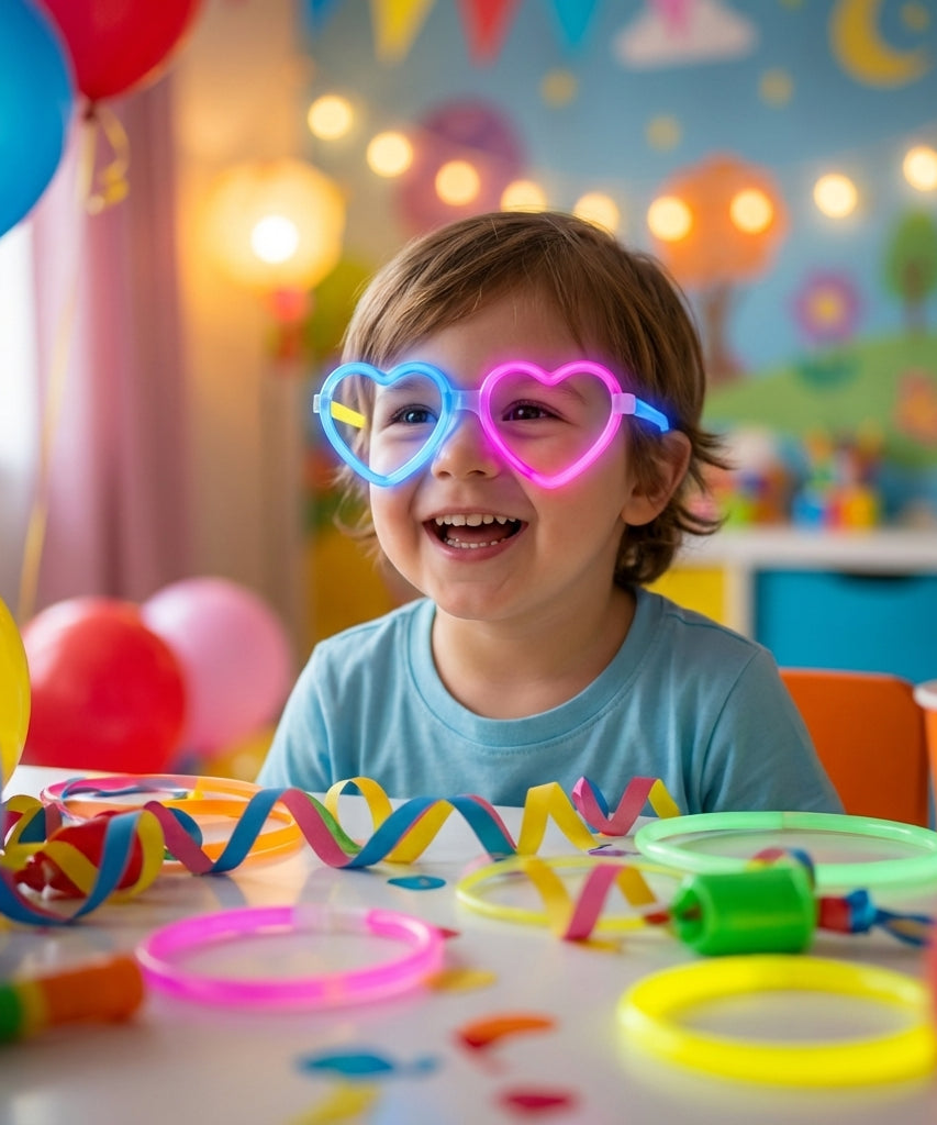 Glow Stick Heart-Shaped Glasses