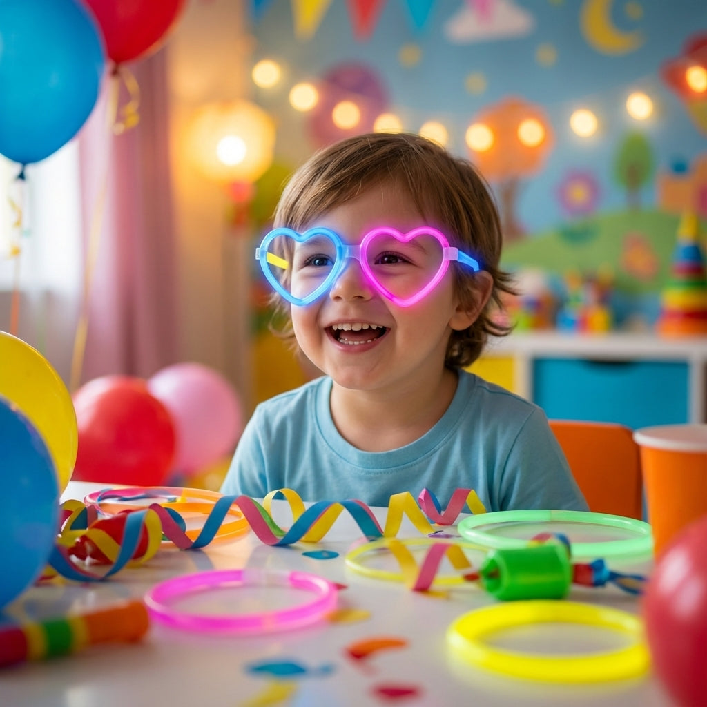 Glow Stick Heart-Shaped Glasses