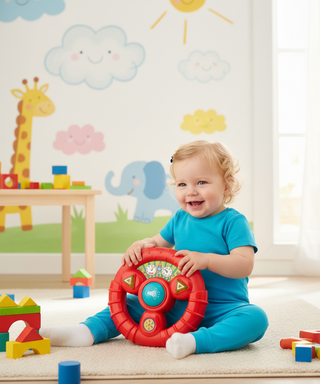 My 1st Musical Toy Steering Wheel For Baby