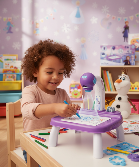 Frozen Projection Painting Learning Board