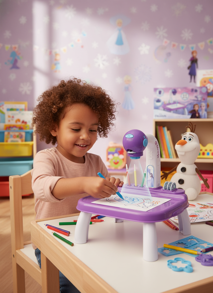 Frozen Projection Painting Learning Board