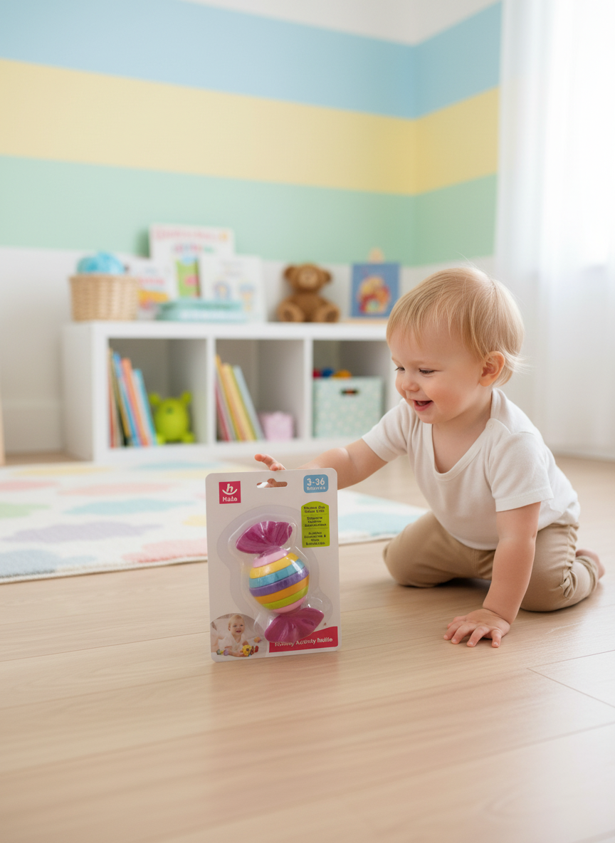 Candy Rocking Activity Rattle 3-36 Months