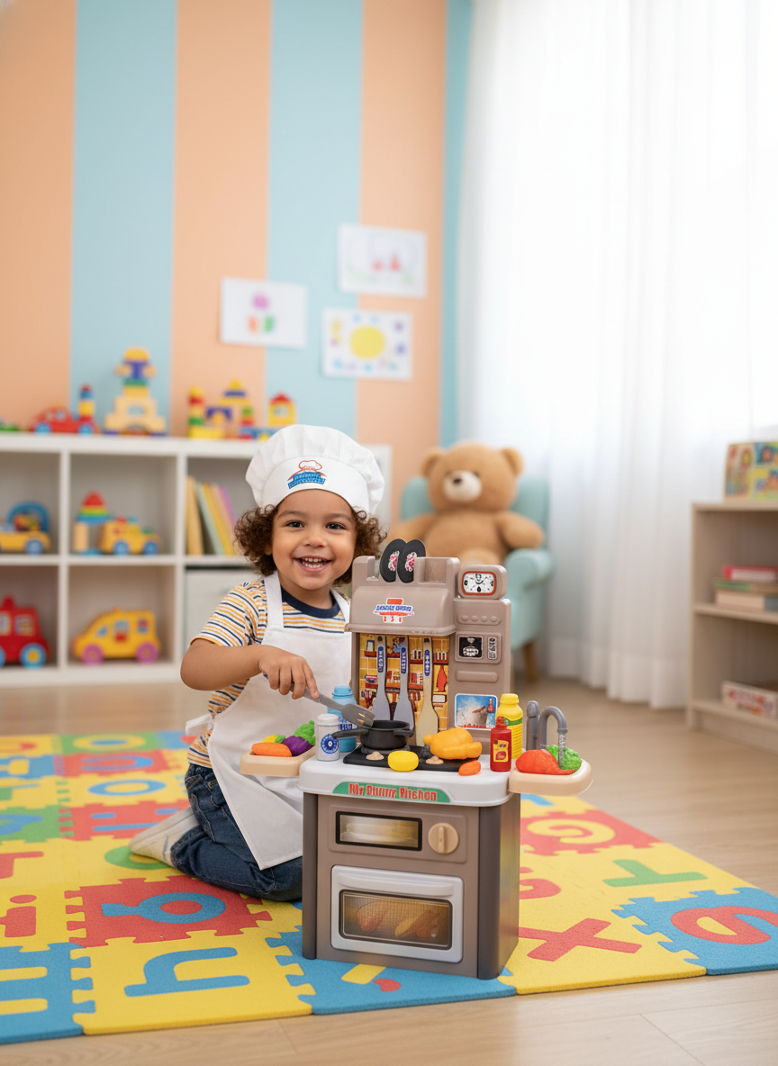 Little Chef Playset Home Kitchen My Funny Kitchen