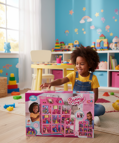 Big House sunny day Spark girls