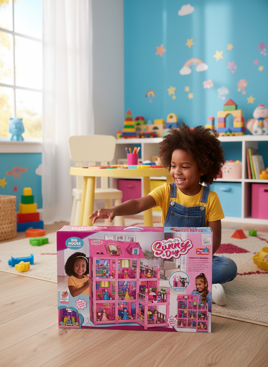 Big House sunny day Spark girls