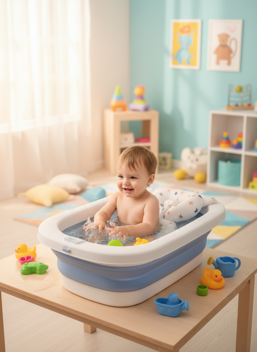 Folding Bath Basin For Baby