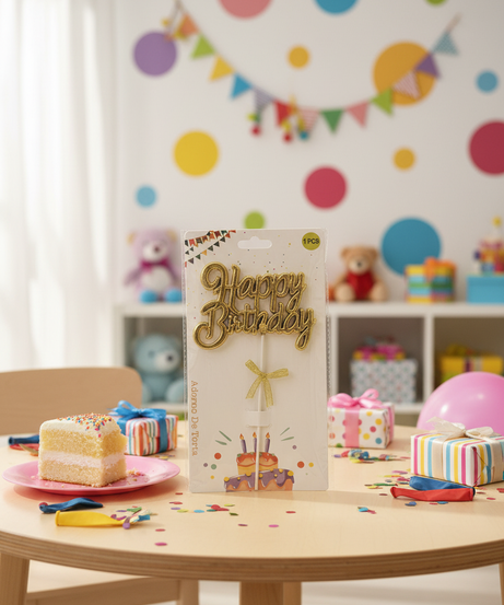 Happy Birthday Sign With Stick