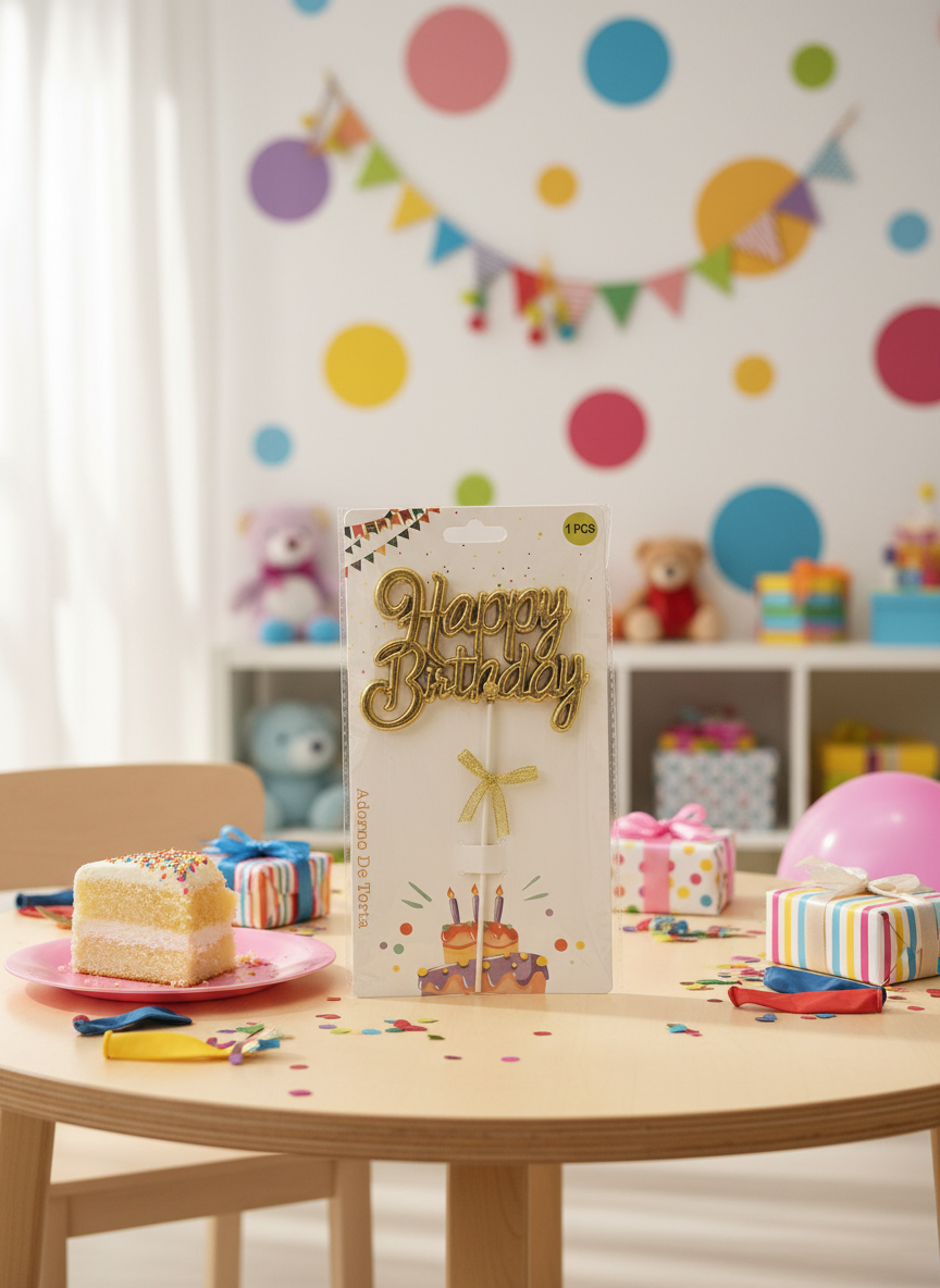 Happy Birthday Sign With Stick