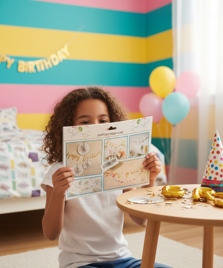 Happy Birthday Paper Flags