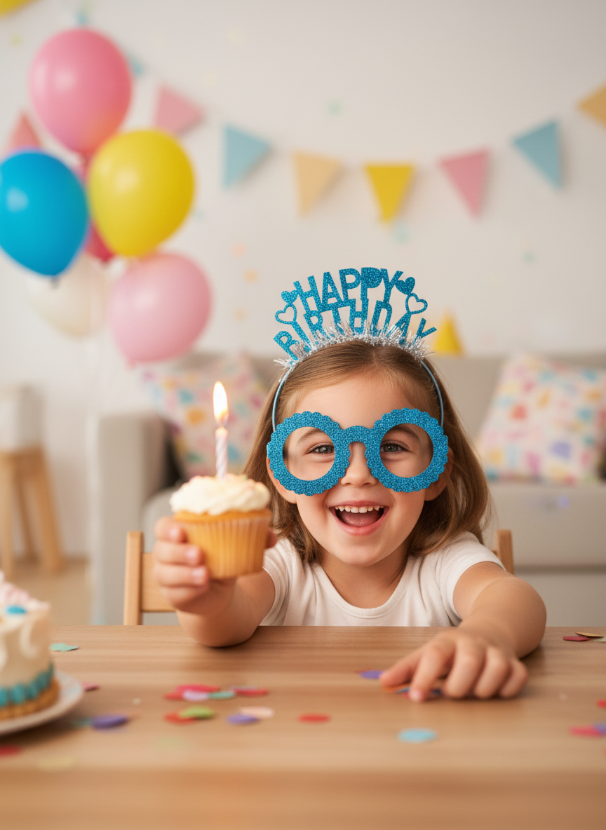 Happy Birthday glittered Sunglass