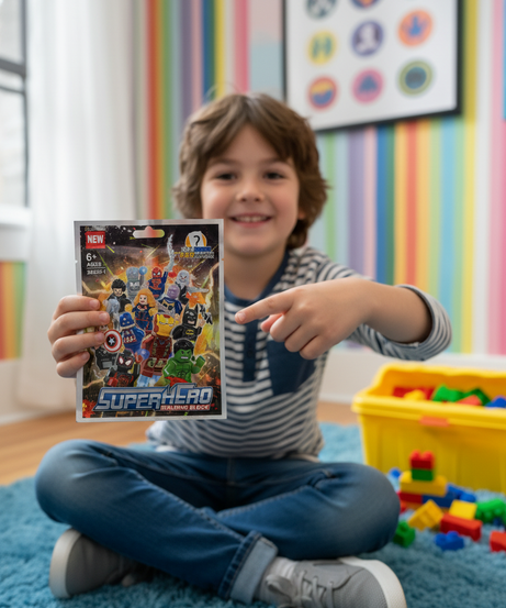 Superhero Building Block Mystery Pack