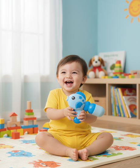 Blue Fish Shaped Water Blaster Toy