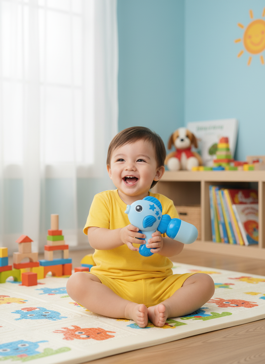 Blue Fish Shaped Water Blaster Toy