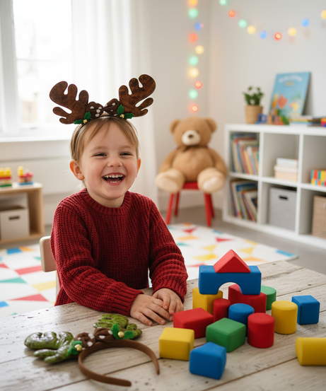 Festive Reindeer Antler Headband (1 Pack)