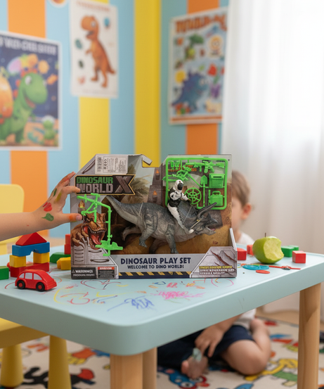 Dinosaur X World Dinosaur Play Set Triceratops
