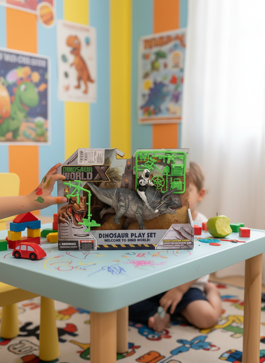 Dinosaur X World Dinosaur Play Set Triceratops