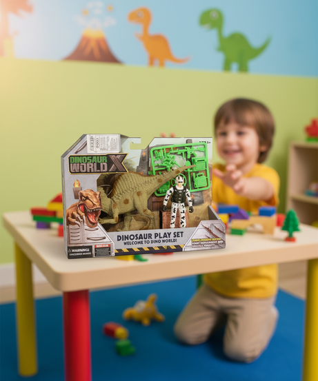 Dinosaur X World Dinosaur Play Set Stegosaurus