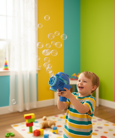 Dolphain Colorful Bubble Gun