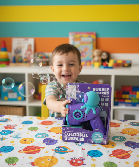 Octopus Colorful Bubble Gun