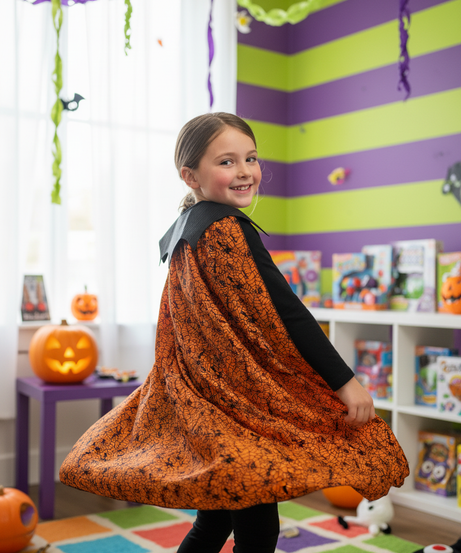 Halloween Orange Witch Dress