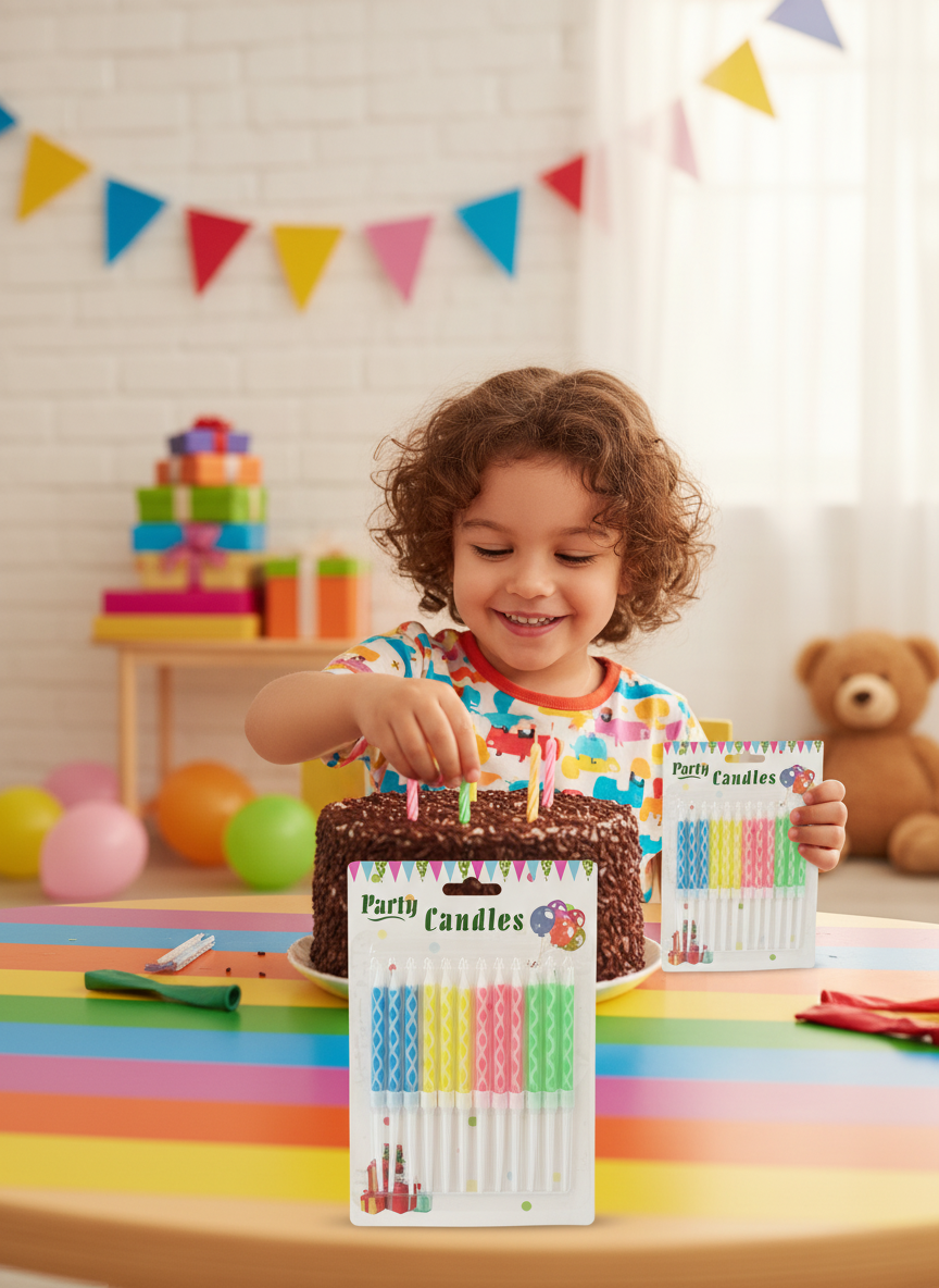 Birthday Candle 12*1 colors