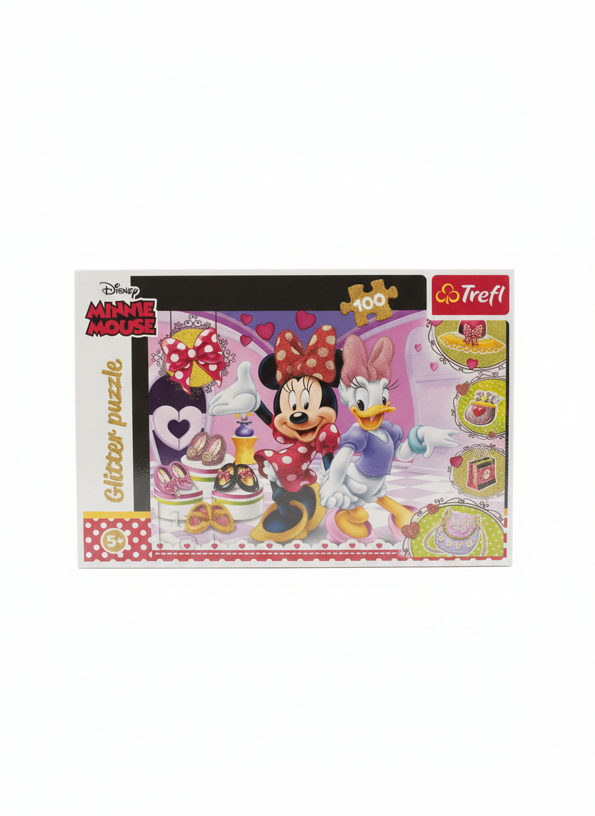 Glitter Puzzle Disney Minnie Mouse Trefl 100 PCS