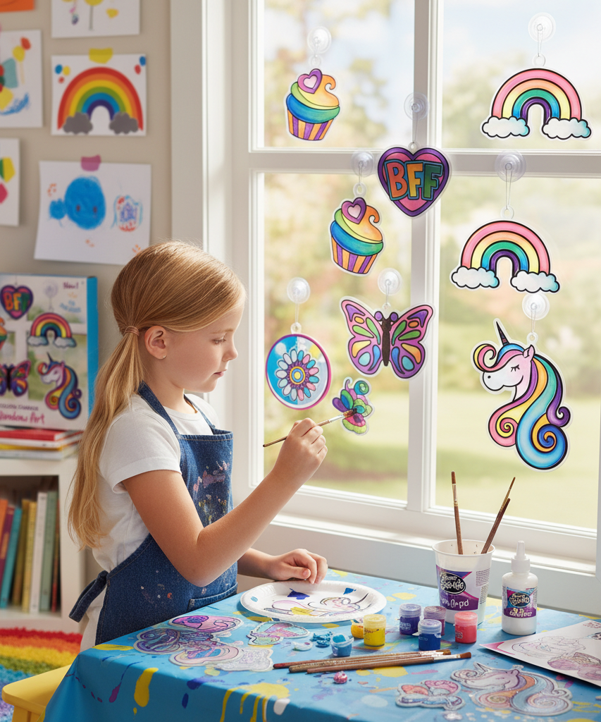 Cra-Z-Art Shimmer 'n Sparkle Color-Change Window Art