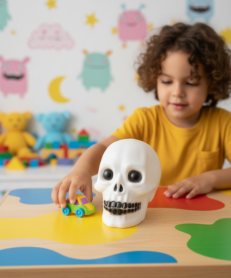 Horror Halloween Skeleton Head