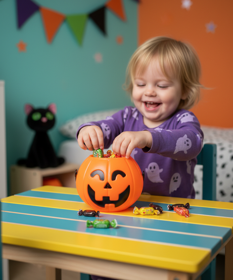 Pumpkin Bucket Halloween Candy